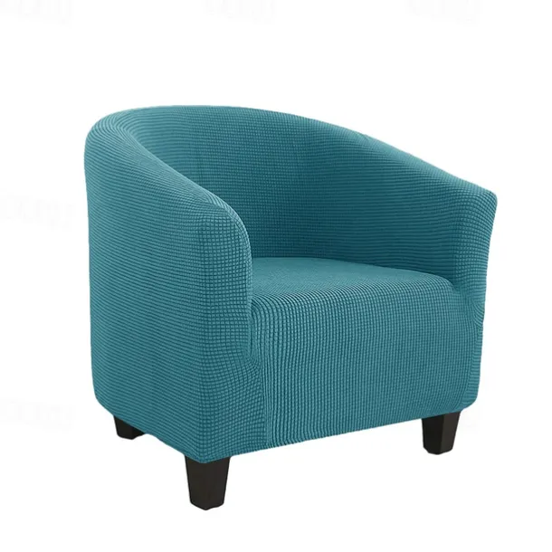 Club Chair Cover Barrel Burgundy Chair Slipcover Stretch Tub Chair Slipcover, Arm Chair Sofa Cover For Dogs Pet,Washable Couch Furniture Protector Soft Durable