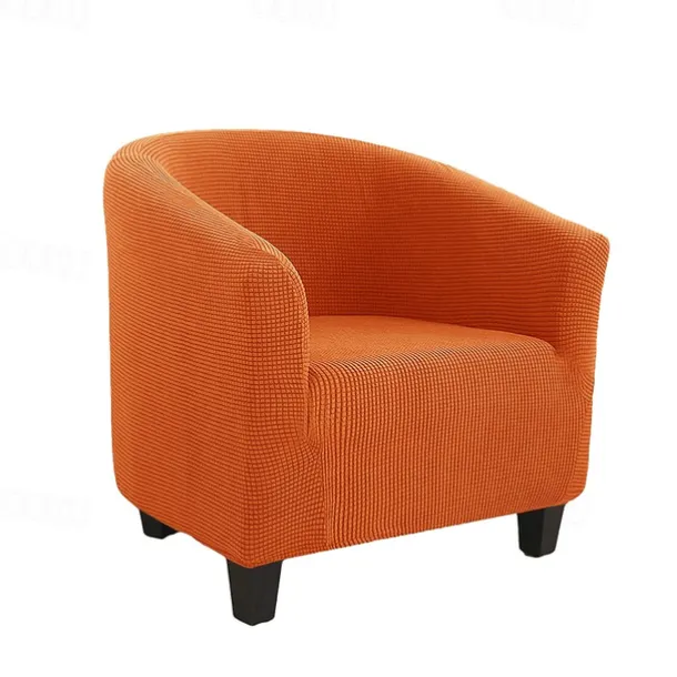 Club Chair Cover Barrel Burgundy Chair Slipcover Stretch Tub Chair Slipcover, Arm Chair Sofa Cover For Dogs Pet,Washable Couch Furniture Protector Soft Durable