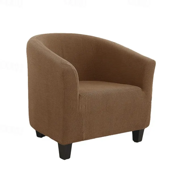 Club Chair Cover Barrel Burgundy Chair Slipcover Stretch Tub Chair Slipcover, Arm Chair Sofa Cover For Dogs Pet,Washable Couch Furniture Protector Soft Durable