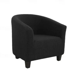 Club Chair Cover Barrel Burgundy Chair Slipcover Stretch Tub Chair Slipcover, Arm Chair Sofa Cover For Dogs Pet,Washable Couch Furniture Protector Soft Durable