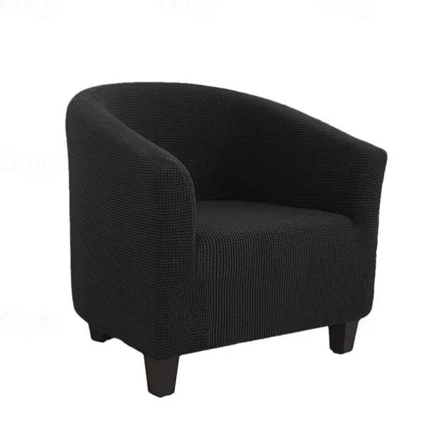 Club Chair Cover Barrel Burgundy Chair Slipcover Stretch Tub Chair Slipcover, Arm Chair Sofa Cover For Dogs Pet,Washable Couch Furniture Protector Soft Durable