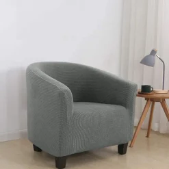 Club Chair Cover Barrel Burgundy Chair Slipcover Stretch Tub Chair Slipcover, Arm Chair Sofa Cover For Dogs Pet,Washable Couch Furniture Protector Soft Durable