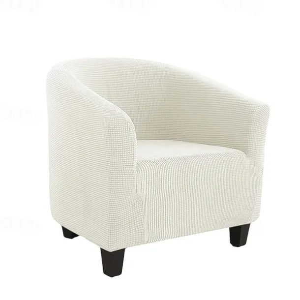 Club Chair Cover Barrel Burgundy Chair Slipcover Stretch Tub Chair Slipcover, Arm Chair Sofa Cover For Dogs Pet,Washable Couch Furniture Protector Soft Durable