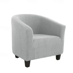 Club Chair Cover Barrel Burgundy Chair Slipcover Stretch Tub Chair Slipcover, Arm Chair Sofa Cover For Dogs Pet,Washable Couch Furniture Protector Soft Durable