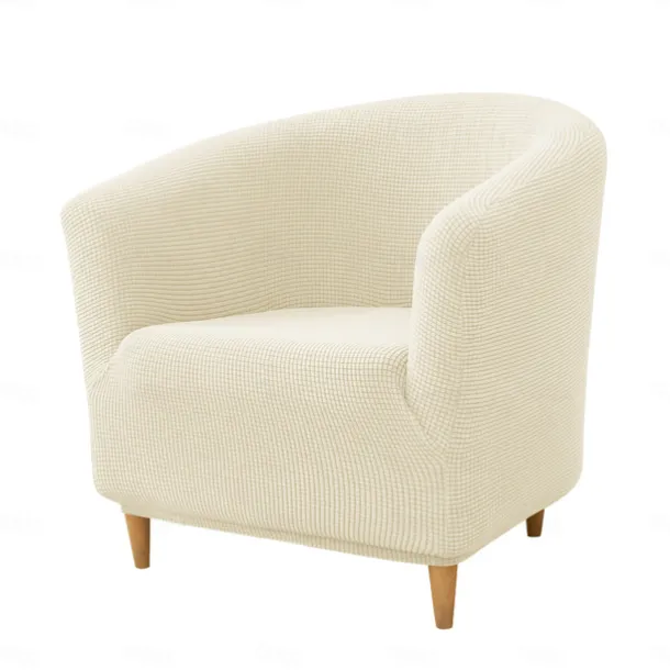 Club Chair Cover Barrel Chair Slipcover Burgundy Stretch Tub Chair Slipcover, Arm Chair Sofa Cover For Dogs Pet, Washable Couch Furniture Protector Soft Durable