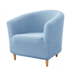 Club Chair Cover Barrel Chair Slipcover Burgundy Stretch Tub Chair Slipcover, Arm Chair Sofa Cover For Dogs Pet, Washable Couch Furniture Protector Soft Durable