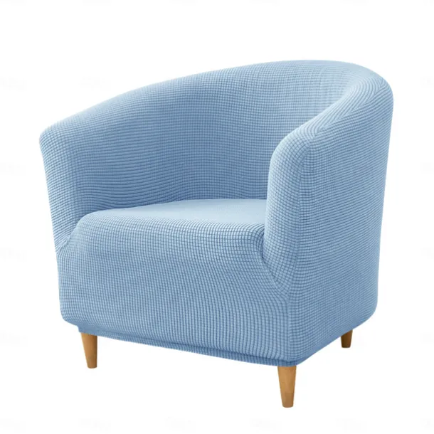 Club Chair Cover Barrel Chair Slipcover Burgundy Stretch Tub Chair Slipcover, Arm Chair Sofa Cover For Dogs Pet, Washable Couch Furniture Protector Soft Durable