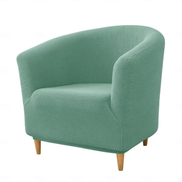 Club Chair Cover Barrel Chair Slipcover Burgundy Stretch Tub Chair Slipcover, Arm Chair Sofa Cover For Dogs Pet, Washable Couch Furniture Protector Soft Durable