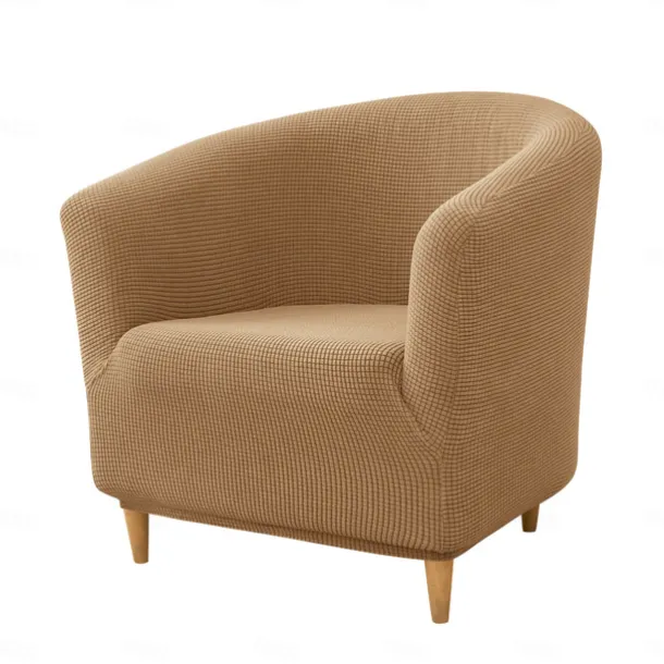 Club Chair Cover Barrel Chair Slipcover Burgundy Stretch Tub Chair Slipcover, Arm Chair Sofa Cover For Dogs Pet, Washable Couch Furniture Protector Soft Durable