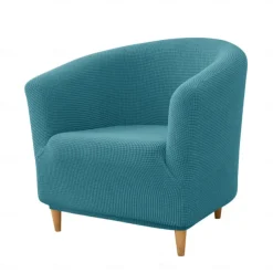 Club Chair Cover Barrel Chair Slipcover Burgundy Stretch Tub Chair Slipcover, Arm Chair Sofa Cover For Dogs Pet, Washable Couch Furniture Protector Soft Durable