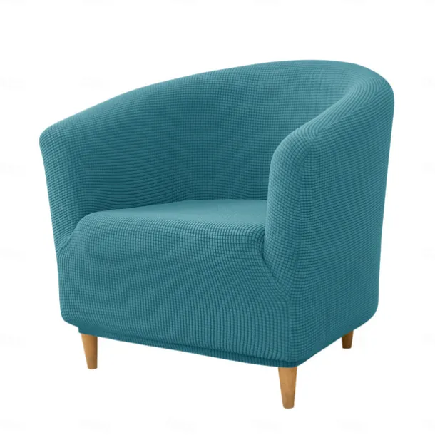 Club Chair Cover Barrel Chair Slipcover Burgundy Stretch Tub Chair Slipcover, Arm Chair Sofa Cover For Dogs Pet, Washable Couch Furniture Protector Soft Durable