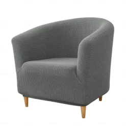 Club Chair Cover Barrel Chair Slipcover Burgundy Stretch Tub Chair Slipcover, Arm Chair Sofa Cover For Dogs Pet, Washable Couch Furniture Protector Soft Durable