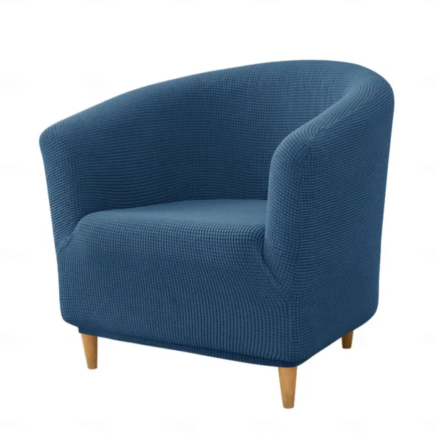 Club Chair Cover Barrel Chair Slipcover Burgundy Stretch Tub Chair Slipcover, Arm Chair Sofa Cover For Dogs Pet, Washable Couch Furniture Protector Soft Durable