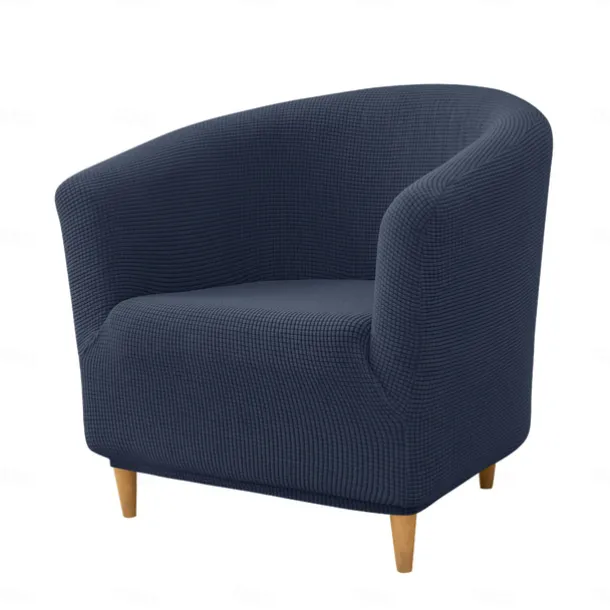 Club Chair Cover Barrel Chair Slipcover Burgundy Stretch Tub Chair Slipcover, Arm Chair Sofa Cover For Dogs Pet, Washable Couch Furniture Protector Soft Durable