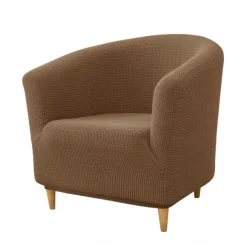 Club Chair Cover Barrel Chair Slipcover Burgundy Stretch Tub Chair Slipcover, Arm Chair Sofa Cover For Dogs Pet, Washable Couch Furniture Protector Soft Durable