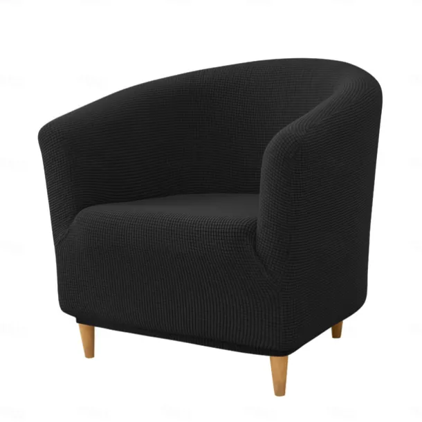 Club Chair Cover Barrel Chair Slipcover Burgundy Stretch Tub Chair Slipcover, Arm Chair Sofa Cover For Dogs Pet, Washable Couch Furniture Protector Soft Durable