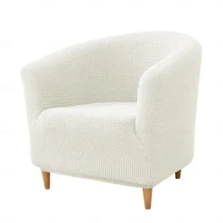 Club Chair Cover Barrel Chair Slipcover Burgundy Stretch Tub Chair Slipcover, Arm Chair Sofa Cover For Dogs Pet, Washable Couch Furniture Protector Soft Durable