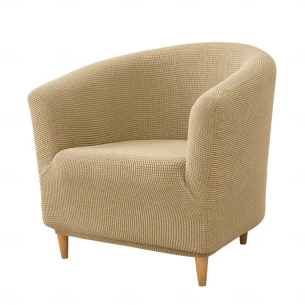 Club Chair Cover Barrel Chair Slipcover Burgundy Stretch Tub Chair Slipcover, Arm Chair Sofa Cover For Dogs Pet, Washable Couch Furniture Protector Soft Durable