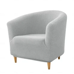 Club Chair Cover Barrel Chair Slipcover Burgundy Stretch Tub Chair Slipcover, Arm Chair Sofa Cover For Dogs Pet, Washable Couch Furniture Protector Soft Durable