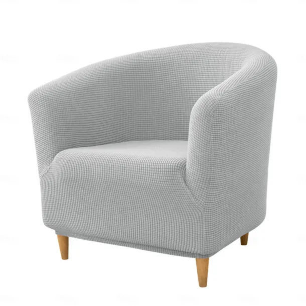 Club Chair Cover Barrel Chair Slipcover Burgundy Stretch Tub Chair Slipcover, Arm Chair Sofa Cover For Dogs Pet, Washable Couch Furniture Protector Soft Durable