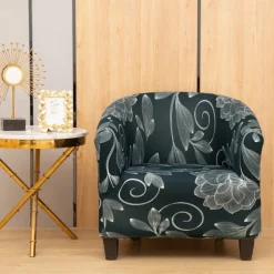 Club Chair Cover Barrel Chair Slipcover Stretch Tub Chair Slipcover, Arm Chair Sofa Cover For Dogs Pet,Washable Couch Furniture Protector Soft Durable