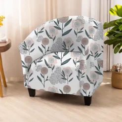 Club Chair Cover Stretchy and Durable Slipcover Furniture Protector for a Modern and Elegant Look Ideal for Living Room or Lounge Decor