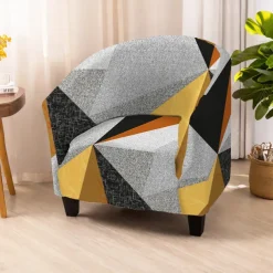 Club Chair Cover Stretchy and Durable Slipcover Furniture Protector for a Modern and Elegant Look Ideal for Living Room or Lounge Decor