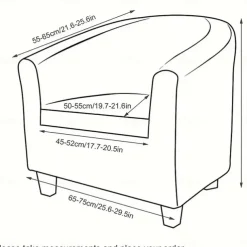 Club Chair Cover Stretchy and Durable Slipcover Furniture Protector for a Modern and Elegant Look Ideal for Living Room or Lounge Decor