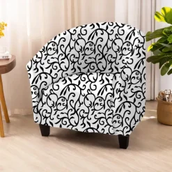 Club Chair Cover Stretchy and Durable Slipcover Furniture Protector for a Modern and Elegant Look Ideal for Living Room or Lounge Decor