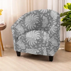 Club Chair Cover Stretchy and Durable Slipcover Furniture Protector for a Modern and Elegant Look Ideal for Living Room or Lounge Decor
