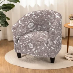 Club Chair Cover Stretchy and Durable Slipcover Furniture Protector for a Modern and Elegant Look Ideal for Living Room or Lounge Decor