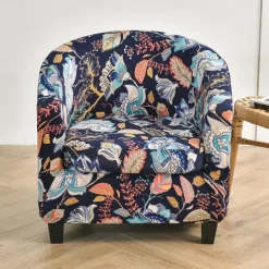 Club Chair Slipcover Barrel Chair Slipcover Stretch Armchair Covers Tub Chair Covers Sofa Cover Couch Furniture Protector With Seat Cushion Cover Couch Covers for Living Room
