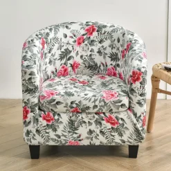 Club Chair Slipcover Barrel Chair Slipcover Stretch Armchair Covers Tub Chair Covers Sofa Cover Couch Furniture Protector With Seat Cushion Cover Couch Covers for Living Room