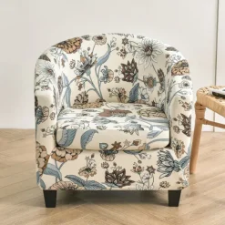 Club Chair Slipcover Barrel Chair Slipcover Stretch Armchair Covers Tub Chair Covers Sofa Cover Couch Furniture Protector With Seat Cushion Cover Couch Covers for Living Room