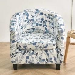 Club Chair Slipcover Barrel Chair Slipcover Stretch Armchair Covers Tub Chair Covers Sofa Cover Couch Furniture Protector With Seat Cushion Cover Couch Covers for Living Room