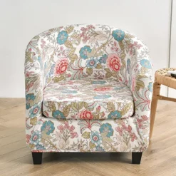 Club Chair Slipcover Barrel Chair Slipcover Stretch Armchair Covers Tub Chair Covers Sofa Cover Couch Furniture Protector With Seat Cushion Cover Couch Covers for Living Room
