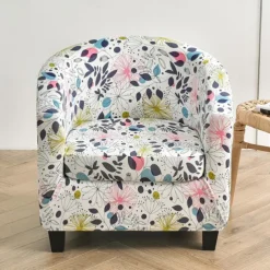 Club Chair Slipcover Barrel Chair Slipcover Stretch Armchair Covers Tub Chair Covers Sofa Cover Couch Furniture Protector With Seat Cushion Cover Couch Covers for Living Room