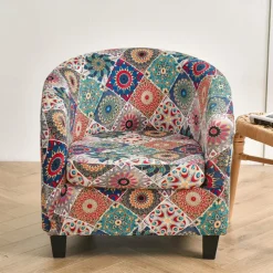 Club Chair Slipcover Barrel Chair Slipcover Stretch Armchair Covers Tub Chair Covers Sofa Cover Couch Furniture Protector With Seat Cushion Cover Couch Covers for Living Room