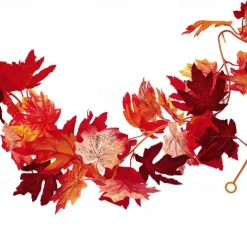 170CM Artificial Maple Vine, Fall Maple Leaf Garland, Outdoor Garden DIY Decoration, Wedding Festival Party Decoration, Autumn Thanksgiving Halloween Room Decor