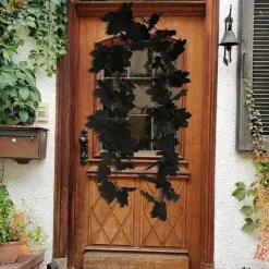 170CM Artificial Maple Vine, Fall Maple Leaf Garland, Outdoor Garden DIY Decoration, Wedding Festival Party Decoration, Autumn Thanksgiving Halloween Room Decor