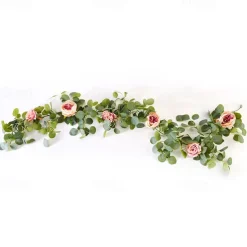 175CM Flower Garland Fake Peony Vine Artificial Flowers Hanging Peony IVY Garland for Room Wall Decor Hanging Baskets Wedding Arch Garden Background Decor