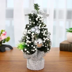 20cm Mini Christmas Tree Xmas Artificial Tabletop Decorations Festival Miniature Tree Christmas Gift Christmas Decor