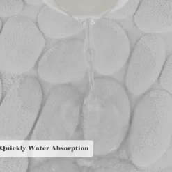Cobblestone Bath Mat Non-slip Memory Foam Pad, Washable Bath Rugs, Rapid Water Absorbent, Non-Slip, Washable, Thick, Soft And Comfortable Carpet For Shower Room