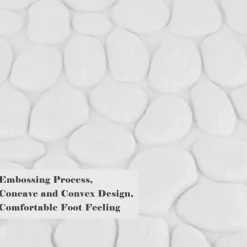 Cobblestone Bath Mat Non-slip Memory Foam Pad, Washable Bath Rugs, Rapid Water Absorbent, Non-Slip, Washable, Thick, Soft And Comfortable Carpet For Shower Room