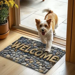 Cobblestone Doormat Kitchen Mat Floor Mat Non-Slip Area Rug Oil Proof Rug Indoor Outdoor Mat Bedroom Decor Bathroom Mat Entrance Rug