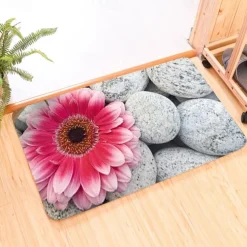 Cobblestone Pattern Door Mat Floor mats Washable Rugs Kitchen Mat Anti-Slip Non Skid Area Rug Front Livingroom Bedroom 1pc