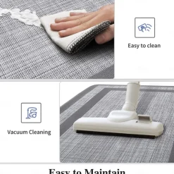 Cobblestone Pattern Door Mat Floor mats Washable Rugs Kitchen Mat Anti-Slip Non Skid Area Rug Front Livingroom Bedroom 1pc