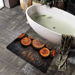 Cobblestone Pattern Doormat Kitchen Mat Floor Mat Non-Slip Area Rug Oil Proof Rug Indoor Outdoor Mat Bedroom Decor Bathroom Mat Entrance Rug