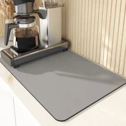 Coffee Mat, Coffee Maker Mat for Countertops, Absorbent Dish Drying Mat for Kitchen Counter, Under Coffee Maker Coffee Machine Coffee Pot Espresso Machine Dish Rack