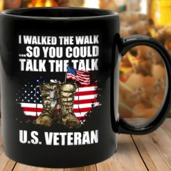 Coffee Mug 3D Print for Veterans Day,Black Mug Independence Day Black Mug For Memorial Day/The Fourth of July